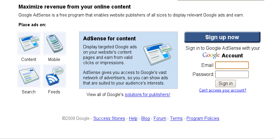 Screenshot-Welcome to AdSense